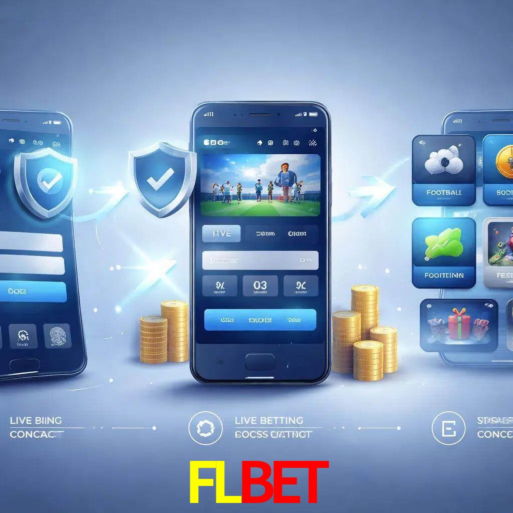Pasos de acceso a la app FLBET en pantalla de teléfono móvil